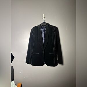 J. Crew Ludlow Black Velvet Shawl Collar Tuxedo style Blazer Jacket Size 39R